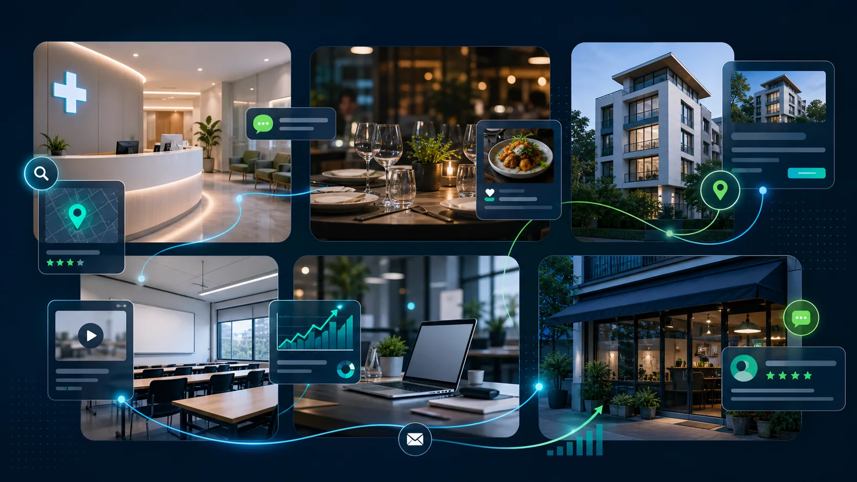 Malaysia SME industries including clinic, restaurant, property, education and local service businesses